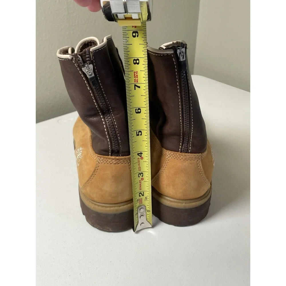 Timberland Work Boots Men's Size 10‎ M Brown Wheat Nubuck Leather Outdoor